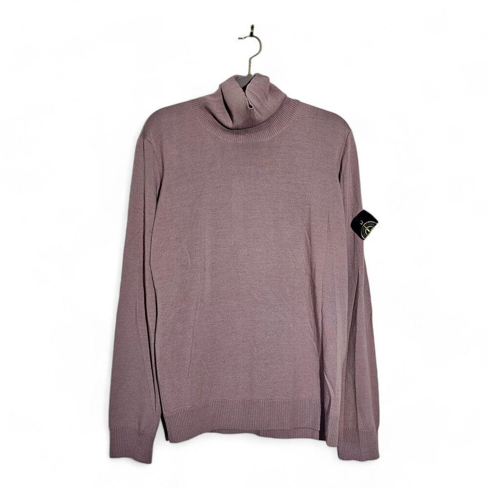 Stone Island Sweater Lavender 7715525C4 2022 Roll Neck Knit size Large $533 NWT